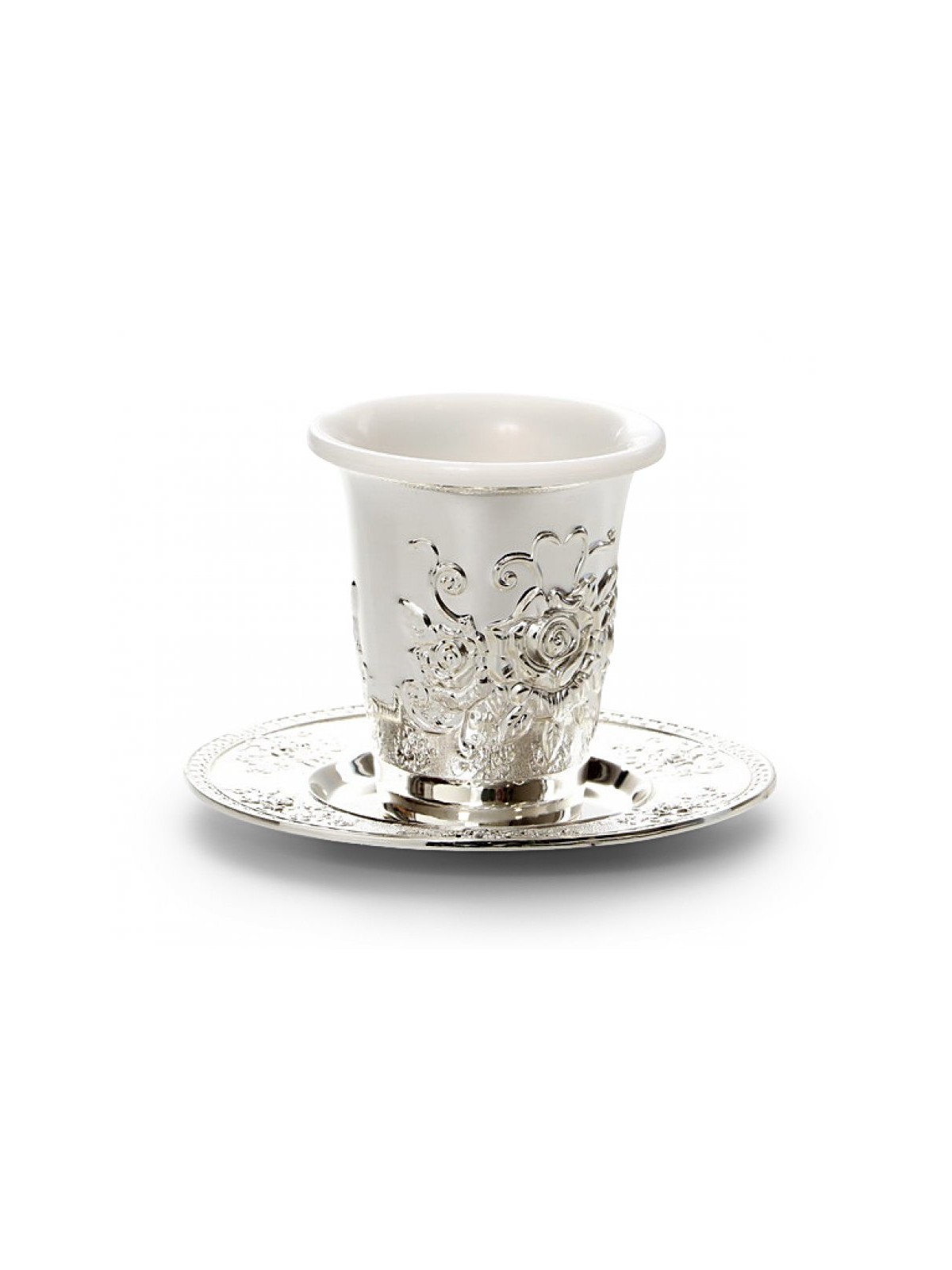 Silver Plated Kiddush Cup with Plastic Insert and Co... | Kiddush Cups