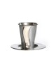 Silver Stainless Steel Kiddush Cup Set wi... | Jewish Gift from Israel