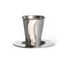 Silver Stainless Steel Kiddush Cup Set wi... | Jewish Gift from Israel