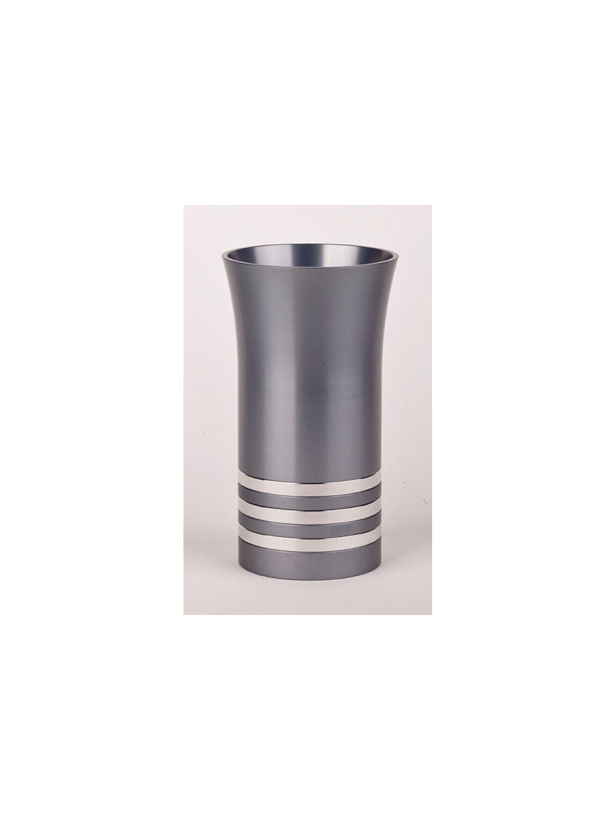 Kiddush Cup By Agayof Grey With Stripes | Kiddush Cups