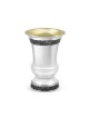 Sterling Silver Kiddush Cup and Plate Set Filigree... | Silver Judaica