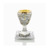 Silver Plated Kiddush Cup and Tray with G... | Jewish Gift from Israel