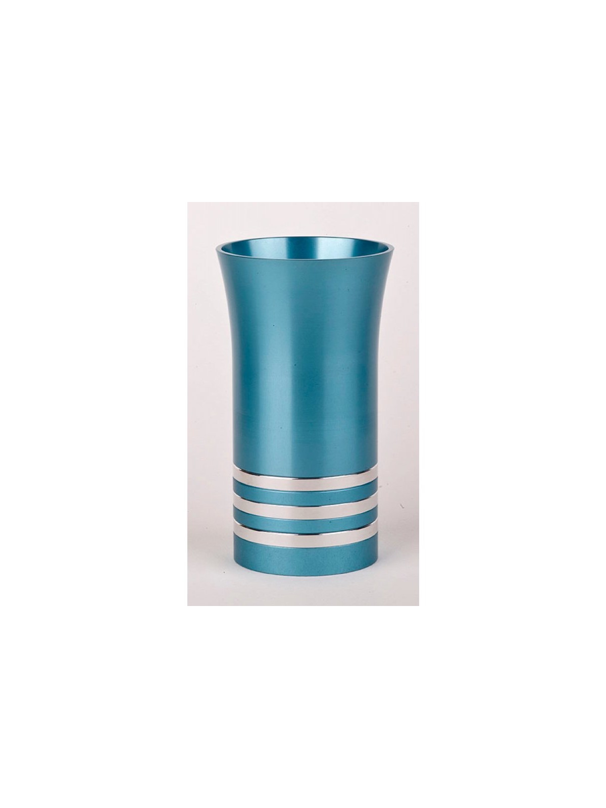 Striped Turquoise Kiddush Cup By Agayof | Kiddush Cups