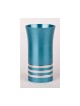 Striped Turquoise Kiddush Cup By Agayof | Kiddush Cups