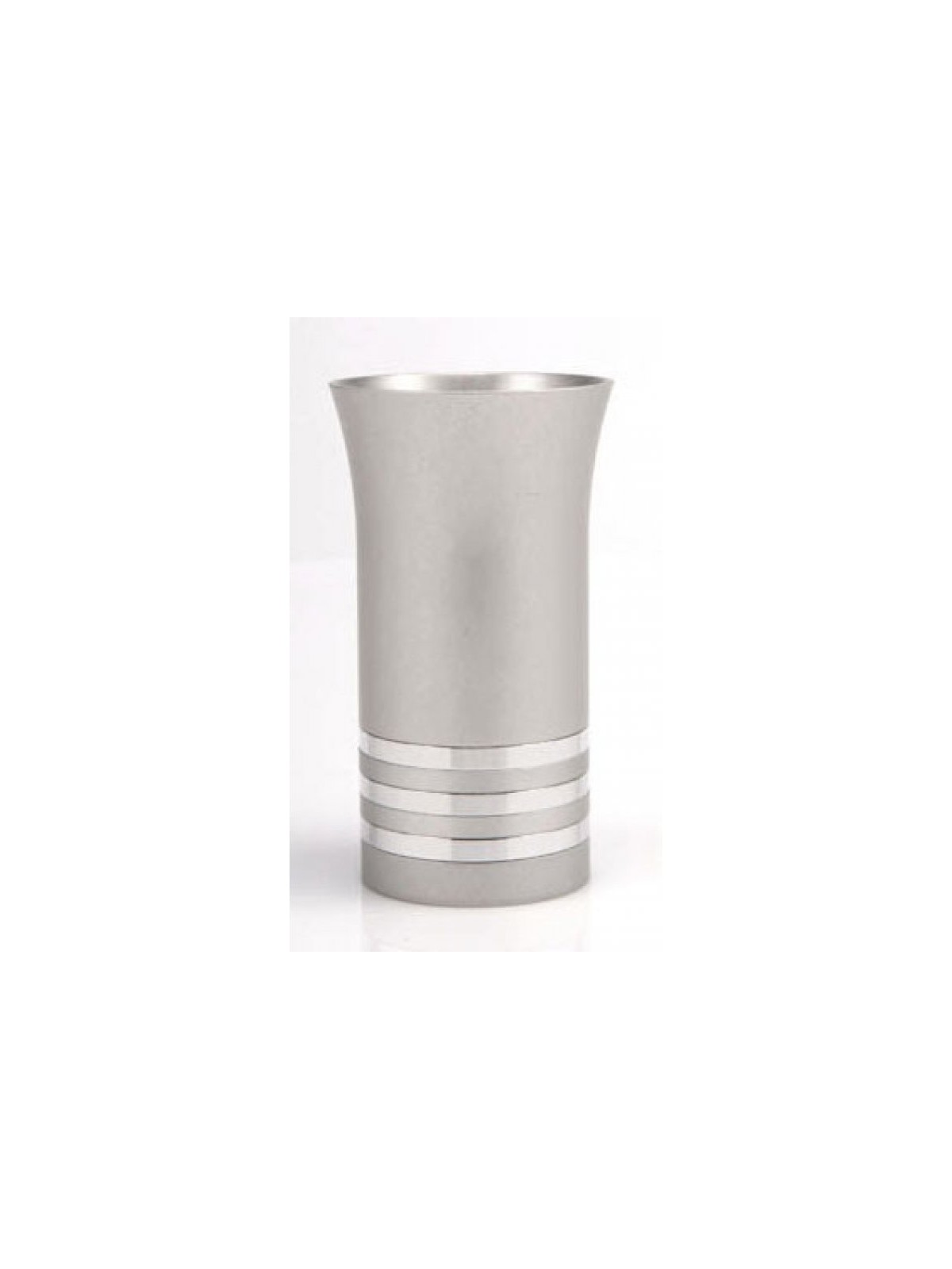 Silver Stripe Kiddush Cup by Agayof | Jewish Gift from Israel