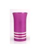 Silver Stripe Hot Pink Kiddush Cup by Agayof | Jewish Gift from Israel