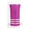 Silver Stripe Hot Pink Kiddush Cup by Agayof | Jewish Gift from Israel