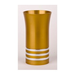 Gold Silver Color Kiddush Cup by Agayof | Kiddush Cups