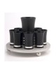 Black Silver Agayof Kiddush Cup Set | Wine Fountains & Liqueur Sets