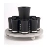 Black Silver Agayof Kiddush Cup Set | Wine Fountains & Liqueur Sets