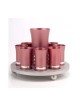 Agayof Kiddush Cup Set Pastel Pink | Wine Fountains & Liqueur Sets