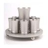 Silver Color Agayof Kiddush Cup Set | Wine Fountains & Liqueur Sets