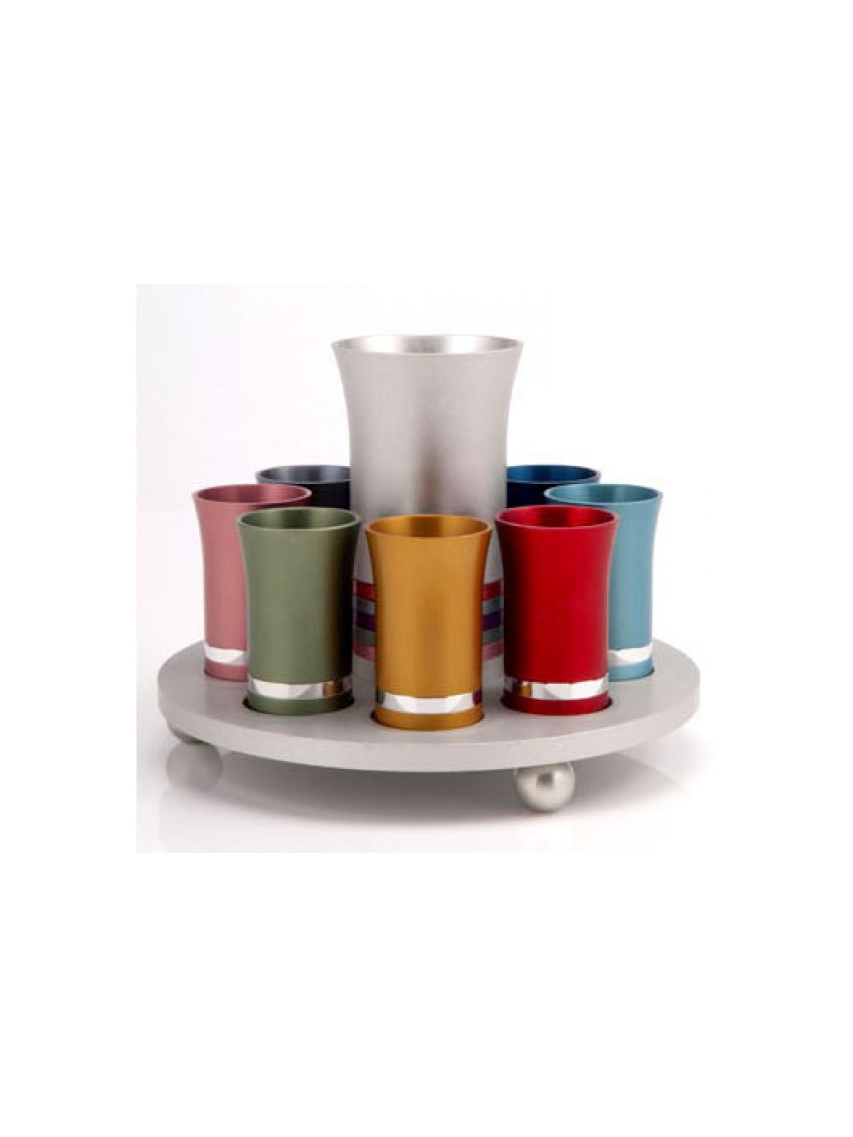 Multicolor Kiddush Cup Set by Agayof | Wine Fountains & Liqueur Sets