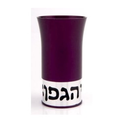 Blessing Kiddush Cup By Agayof Purple | Jewish Gift from Israel