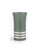 Green Agayof Kiddush Cup with Silver Stripes | Jewish Gift from Israel