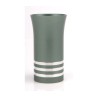 Green Agayof Kiddush Cup with Silver Stripes | Jewish Gift from Israel