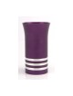 Purple Kiddush Cup with Silver Stripes by... | Jewish Gift from Israel