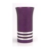 Purple Kiddush Cup with Silver Stripes by... | Jewish Gift from Israel
