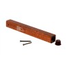 Classic Dark Brown Wood Mezuzah | Wood Mezuzah