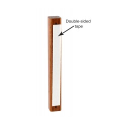 Classic Dark Brown Wood Mezuzah | Wood Mezuzah