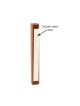 Classic Dark Brown Wood Mezuzah | Wood Mezuzah