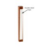 Classic Dark Brown Wood Mezuzah | Wood Mezuzah