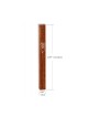 Classic Dark Brown Wood Mezuzah | Wood Mezuzah