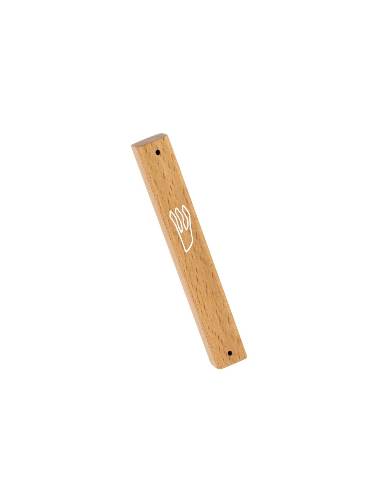 Light Brown Natural Wood Mezuzah Case | Wood Mezuzah