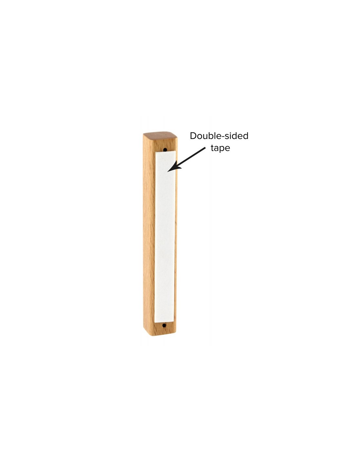 Light Brown Natural Wood Mezuzah Case | Wood Mezuzah