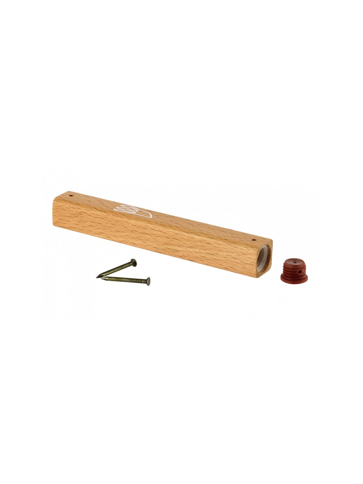 Light Brown Natural Wood Mezuzah Case | Wood Mezuzah