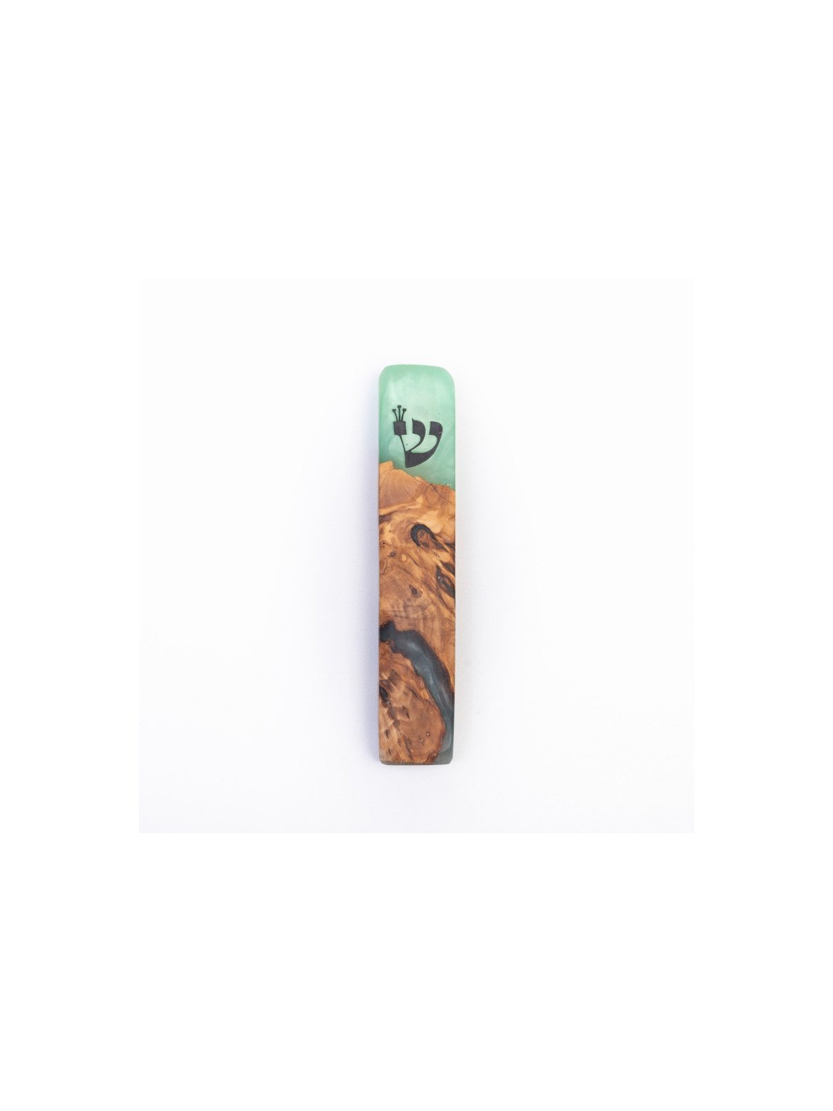 Eial Ovin Handmade Mezuzah Case Natural Olive Wood a... | Wood Mezuzah