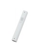 White Wood Mezuzah Case with Silver Shin Outline | Wood Mezuzah