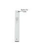 White Wood Mezuzah Case with Gold Shin Outline | Wood Mezuzah