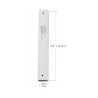 White Wood Mezuzah Case with Gold Shin Outline | Wood Mezuzah