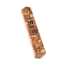 Mezuzah Case Olive Wood from Israel Choice of Lengths | Wood Mezuzah