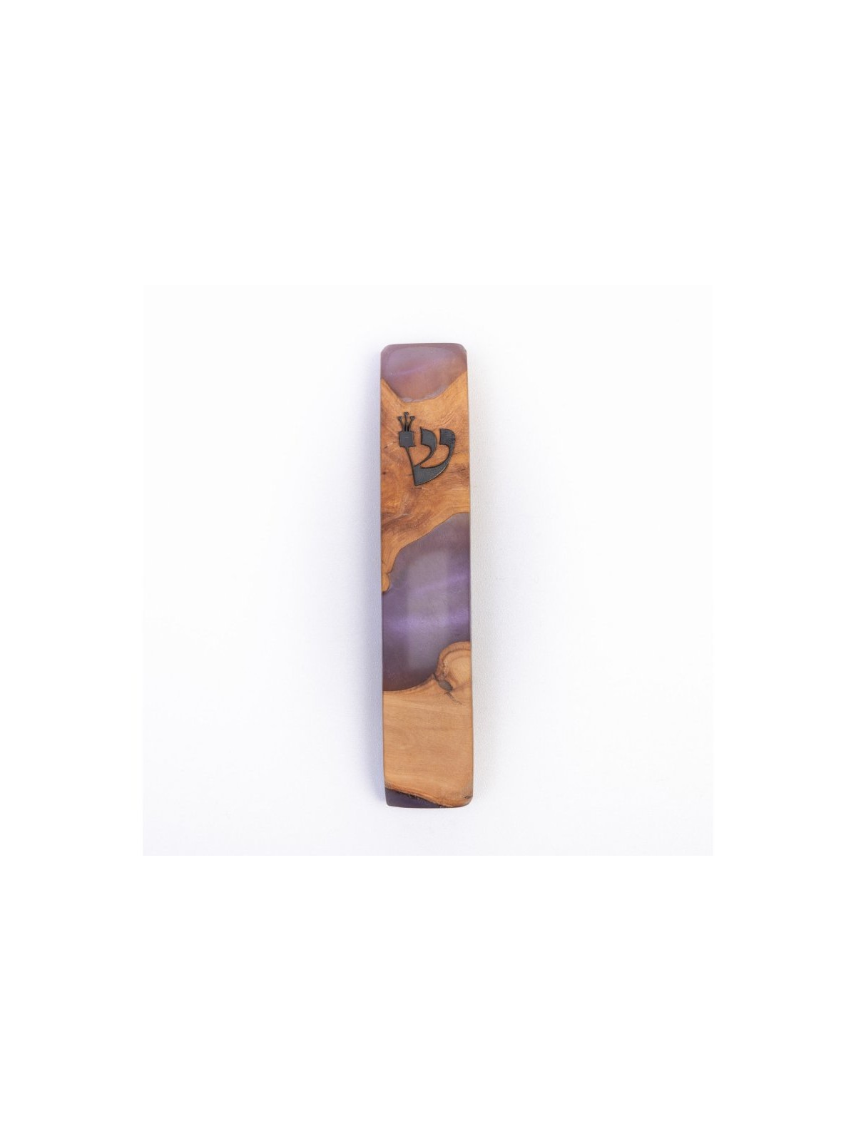 Eial Ovin Handmade Mezuzah Case Natural Olive Wood a... | Wood Mezuzah