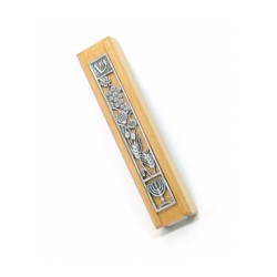 Wood Seven Species Mezuzah | Wood Mezuzah