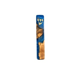 Eial Ovin Handmade Mezuzah Case Natural Olive Wood a... | Wood Mezuzah
