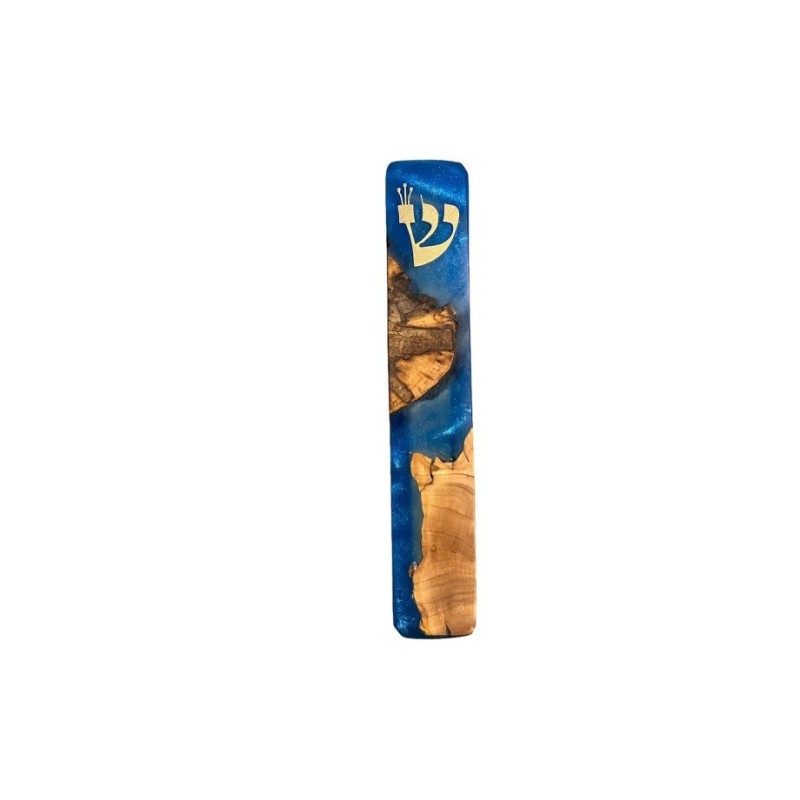 Eial Ovin Handmade Mezuzah Case Natural Olive Wood a... | Wood Mezuzah