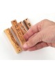 Set of Five Olive Wood Mezuzah Cases with Judaic Sym... | Wood Mezuzah