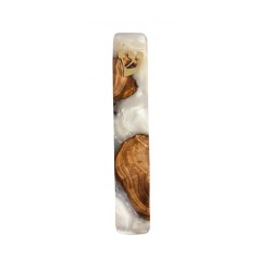 Eial Ovin Handmade Mezuzah Case from Natural Olive W... | Wood Mezuzah