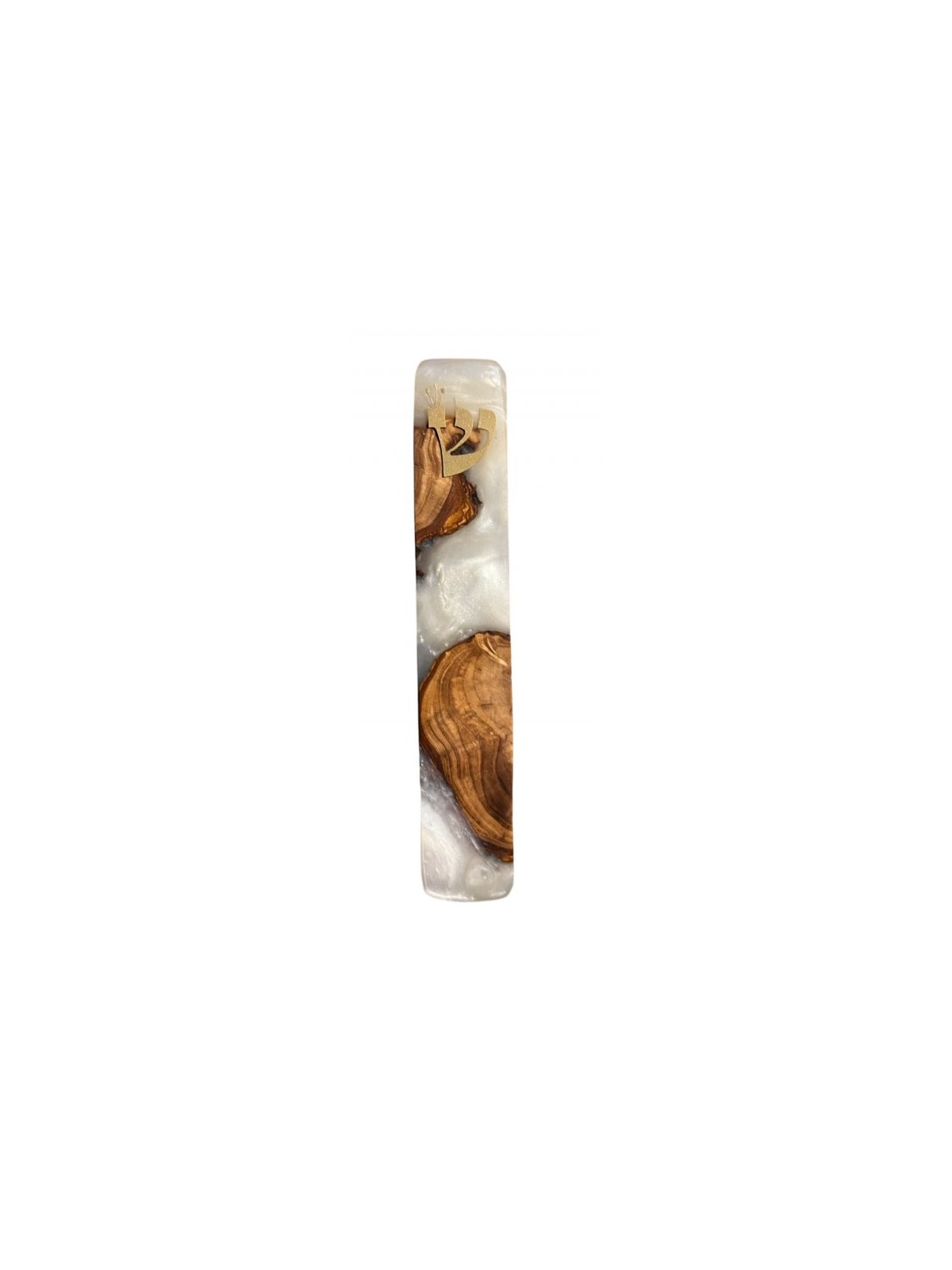 Eial Ovin Handmade Mezuzah Case from Natural Olive W... | Wood Mezuzah