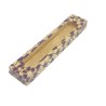 Wood Mezuzah Case with Mosaic Design %96 Purple and ... | Wood Mezuzah