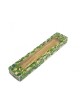 Wood Mezuzah Case with Mosaic Design Green and Yello... | Wood Mezuzah