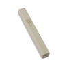Cream Colored Wood Mezuzah Case with Gold Shin Outline | Wood Mezuzah
