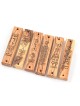 Set of Six Olive Wood Mezuzah Cases with Judaic Symb... | Wood Mezuzah