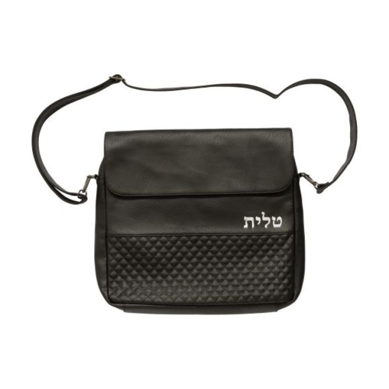 Faux Leather Tallit Bag with Adjustable S... | Jewish Gift from Israel