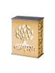 Agayof Tree Of Life Aluminum Tzedakah Box Gold | Tzedakah boxes
