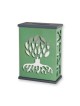 Agayof Tree Of Life Aluminum Tzedakah Box Green | Tzedakah boxes