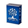Avner Agayof Tree Of Life Aluminum Tzedakah Box Blue | Tzedakah boxes